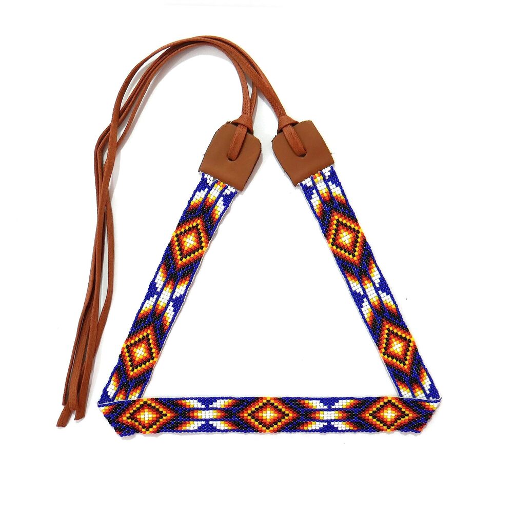 4698 Beaded Hat band Native American Style Southwestern Cowboy Rode